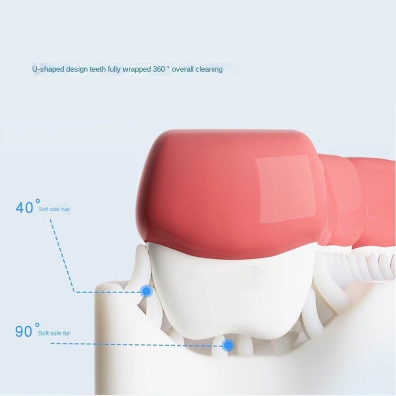 Kit 2 Escovas de Dentes em formato U para Crianças de 2 a 6 anos