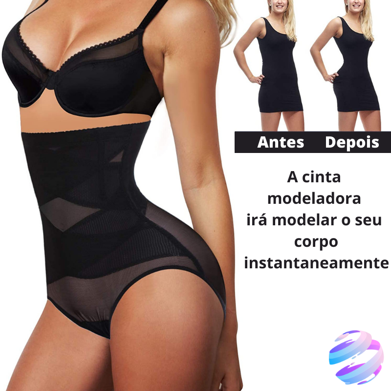 Cinta de modelagem abdominal de compressão cruzada