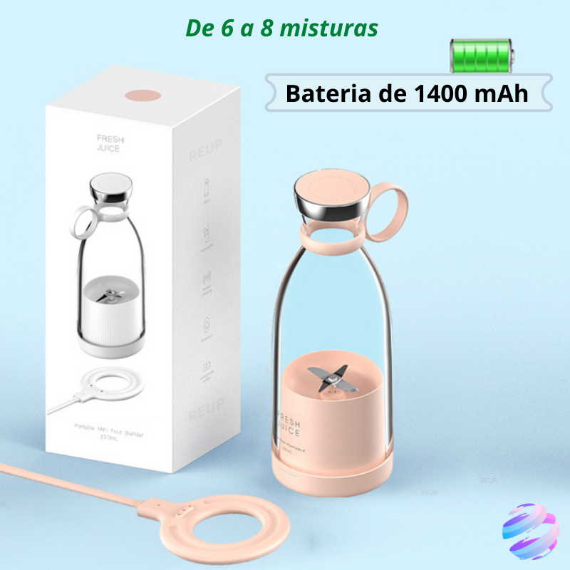 Garrafa Mini Liquidificador Portátil