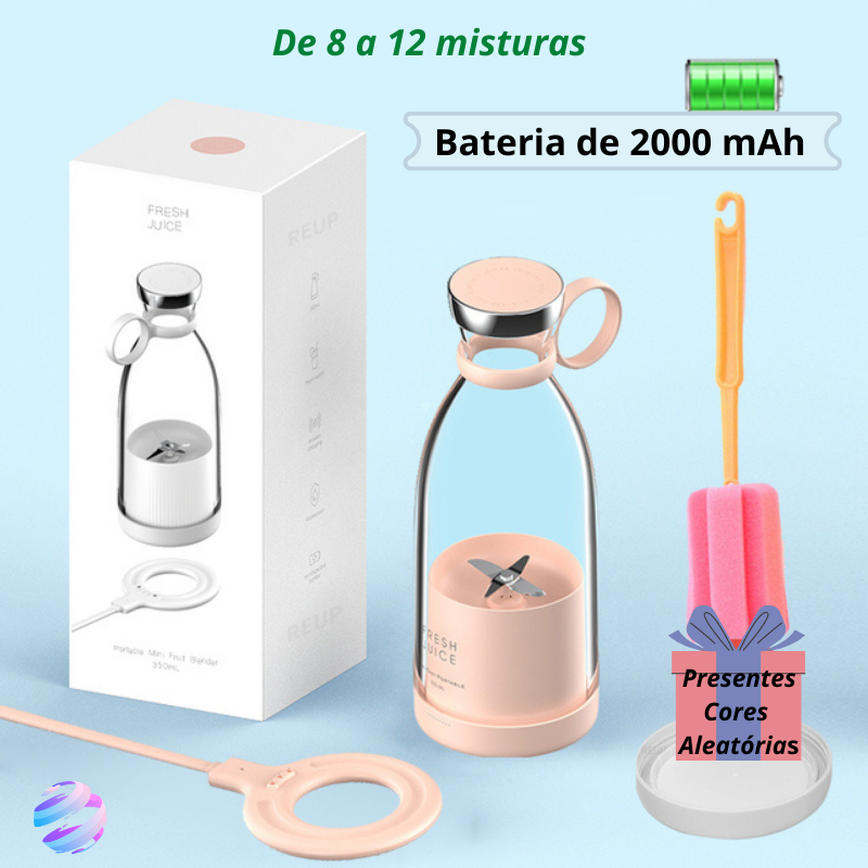 Garrafa Mini Liquidificador Portátil