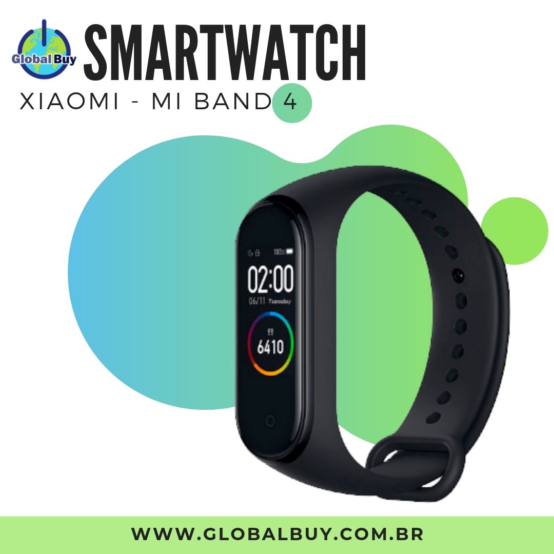 Smartwatch Xiaomi Mi Band 4 + Pulseira Reserva 2019 Original - TOP!!!! 🎯🔐⌚