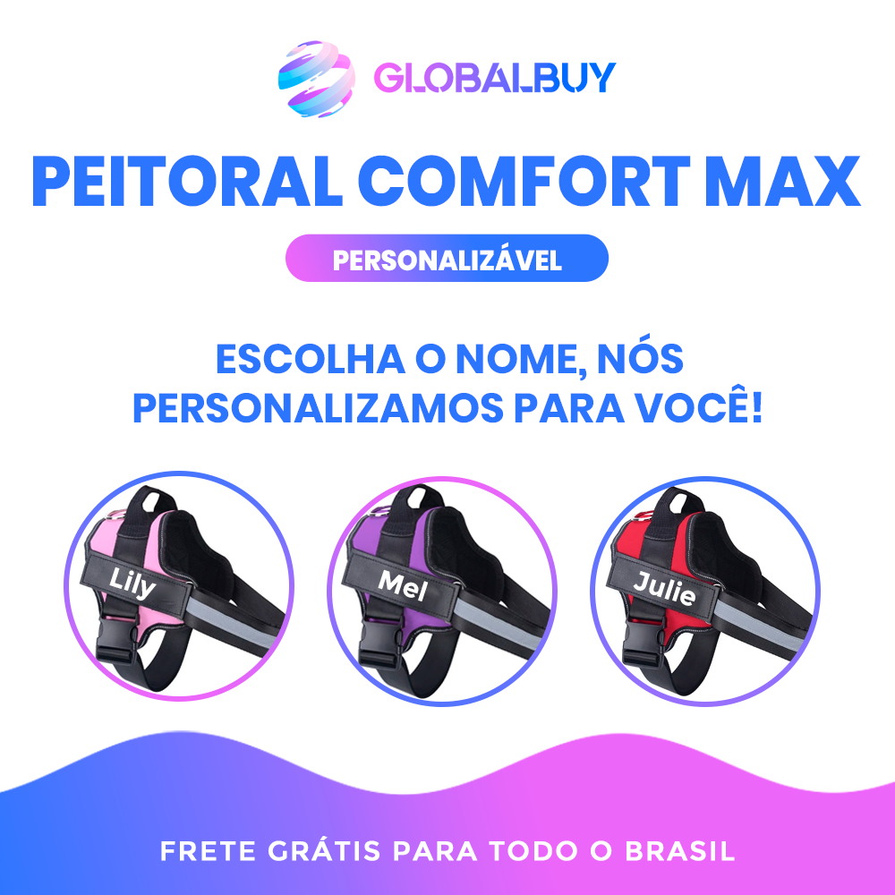 Peitoral Comfort Max para Cães