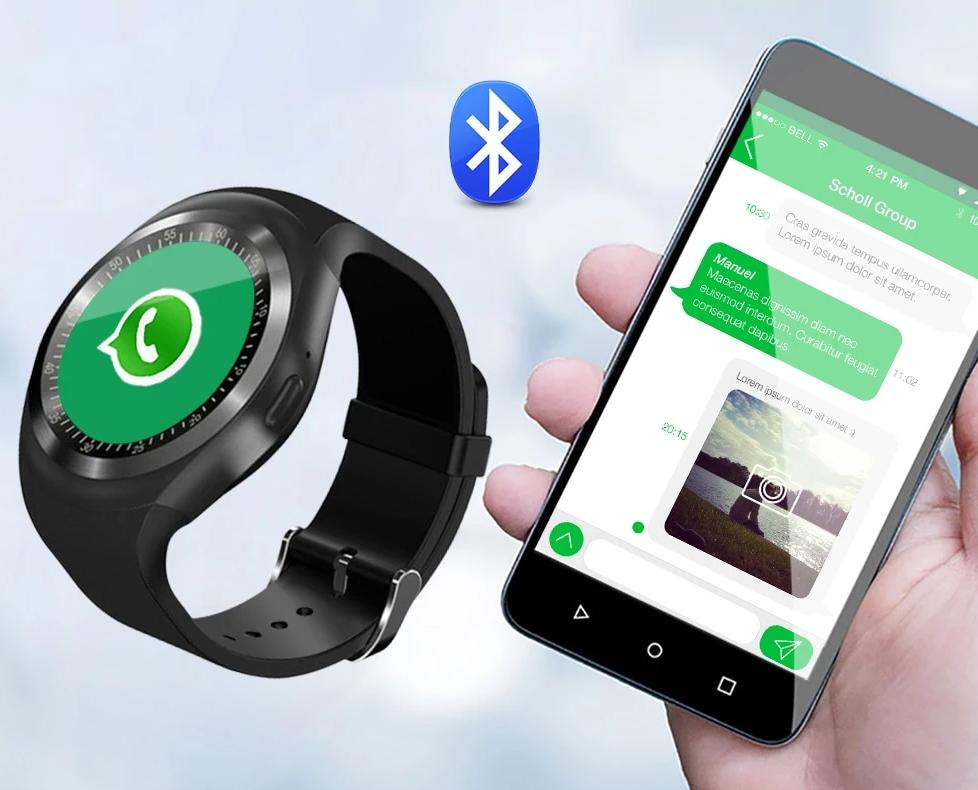 Relógio Inteligente - SmartWatch Y1 696 - Bluetooth para Android e iPhone